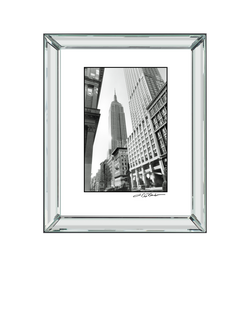 Brookpace Lascelles 'Empire State Building' New York Framed Print & Mount, 60 x 50cm, Black/White, Black/White