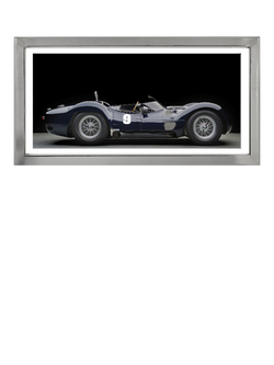 Brookpace Lascelles 'Maserati Birdcage' Car Framed Print & Mount, 49 x 99cm, Black, Black, White