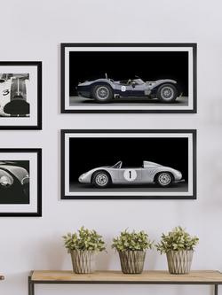Brookpace Lascelles 'Porsche 718 RSK' Car Framed Print & Mount, 37 x 101cm, Black - view 2, Black, White