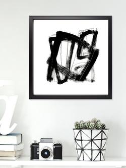 Brookpace Lascelles 'Tessellation VII' Framed Print & Mount, 53 x 53cm, Black - view 2, Black