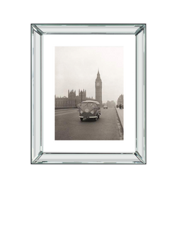 Brookpace Lascelles 'VW Campervan, Big Ben, London' Framed Print, 60 x 50cm, Black/White, Brown