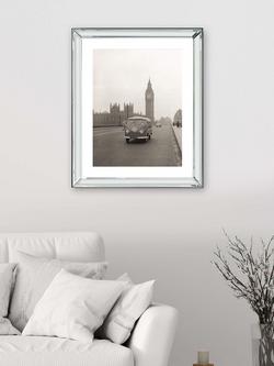 Brookpace Lascelles 'VW Campervan, Big Ben, London' Framed Print, 60 x 50cm, Black/White - view 2, Brown