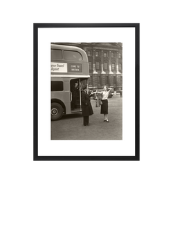 Brookpace Lascelles 'Welcome to Britain' Framed Print, 55 x 45cm, Black/White, Brown