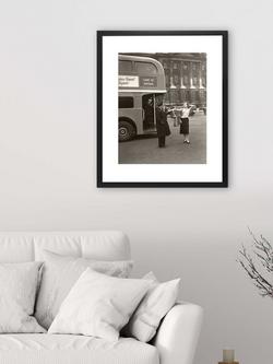 Brookpace Lascelles 'Welcome to Britain' Framed Print, 55 x 45cm, Black/White - view 2, Brown