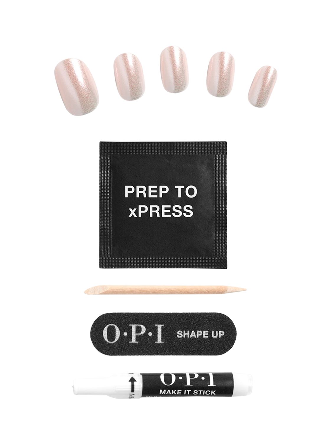 Product image 7 of 7, which shows OPI xPRESS/ON Artificial Nails, Throw Me A Kiss
