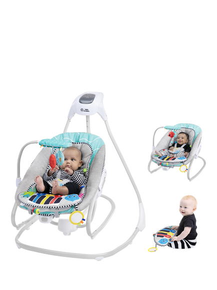 Baby Einstein Ocean Explorers Kick to It 4-in-1 Musical Swing and Rocker, Multi