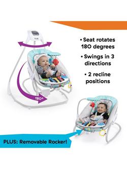 Baby Einstein Ocean Explorers Kick to It 4-in-1 Musical Swing and Rocker - view 2, Multi