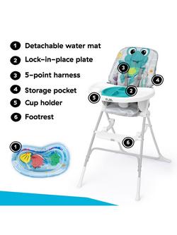Baby Einstein Ocean Explorers Snack and Splash Compact Folding Highchair - view 2, Multi