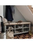 Cotswold Company Chester Large Open Shoe Bench, Dove Grey