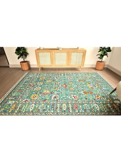 Gooch Luxury Amiri Wool Rich Rug - view 2, Green/Multi