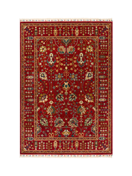Gooch Luxury Amiri Wool Rich Rug, Red/Multi