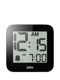 Braun BC25 Time Speaking Digital Alarm Clock, White - view 2, White