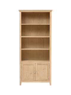 Cotswold Company Inglesham Open Display Cabinet Whitewash Oak