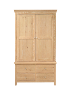 Cotswold Company Inglesham Double Larder, Whitewash Oak