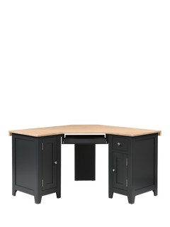 Cotswold Company Chester Corner Desk, Charcoal