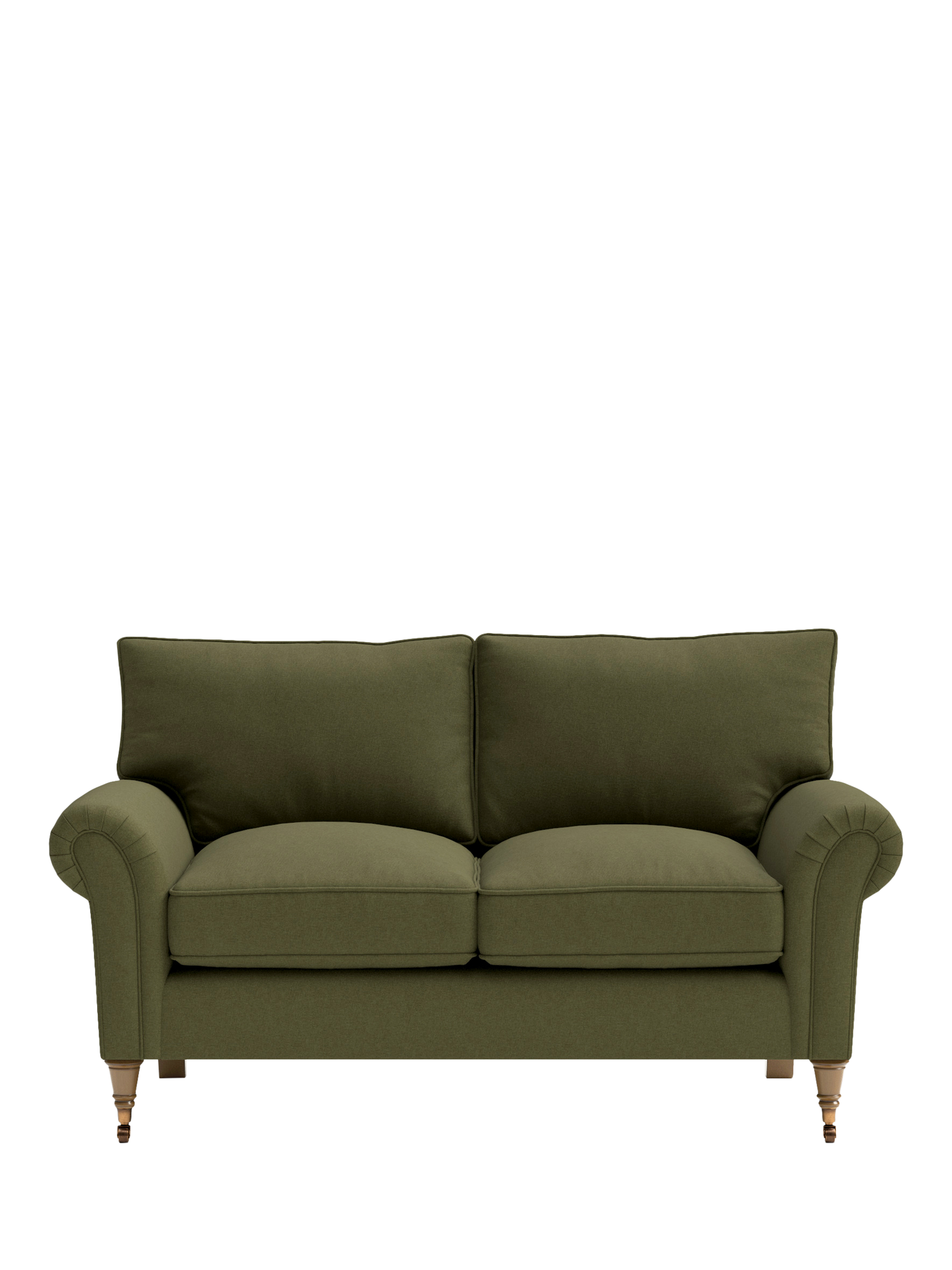 Osbourne Range, Cotswold Company Osbourne Small 2 Seater Linen Sofa, Forest Green