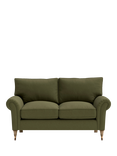 Cotswold Company Osbourne Small 2 Seater Linen Sofa, Forest Green