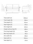 Cotswold Company Osbourne Large 3 Seater Linen Sofa