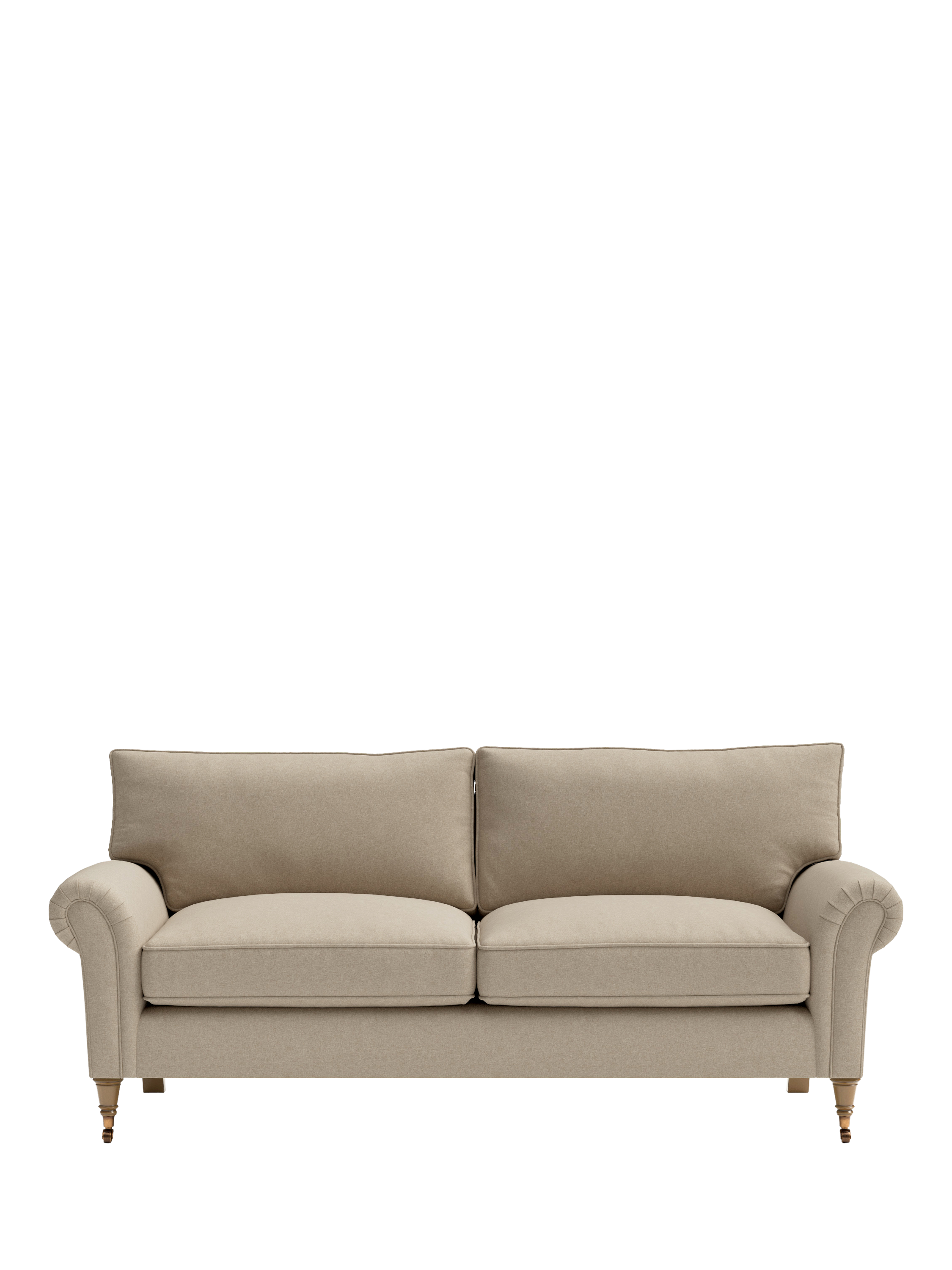 Osbourne Range, Cotswold Company Osbourne Large 3 Seater Linen Sofa, Natural