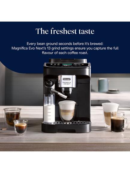 De'Longhi Magnifica Evo Next ECAM310.60.B Bean to Cup Coffee Machine, Black - view 2, Black