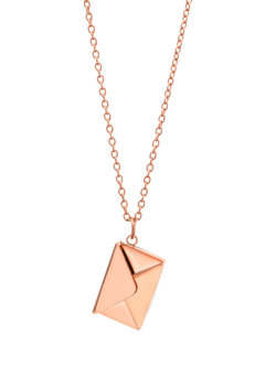 Treat Republic Personalised Message Envelope Necklace, Multi