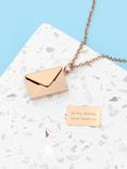Treat Republic Personalised Message Envelope Necklace