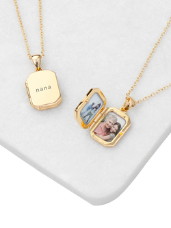 Treat Republic Personalised Photo Locket Necklace - view 2, Multi