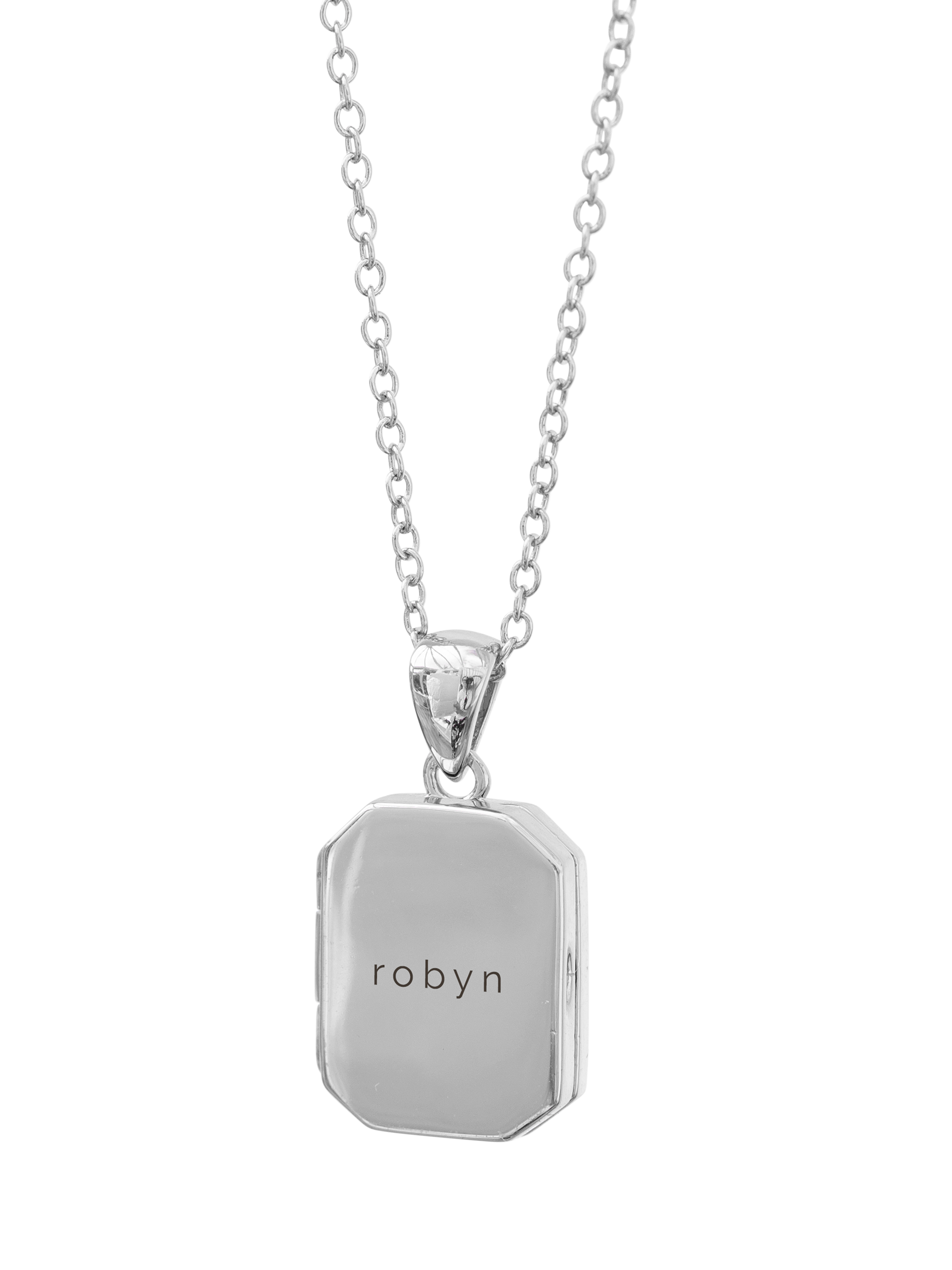 Product image 1 of 5, which shows Treat Republic Personalised Photo Locket Necklace