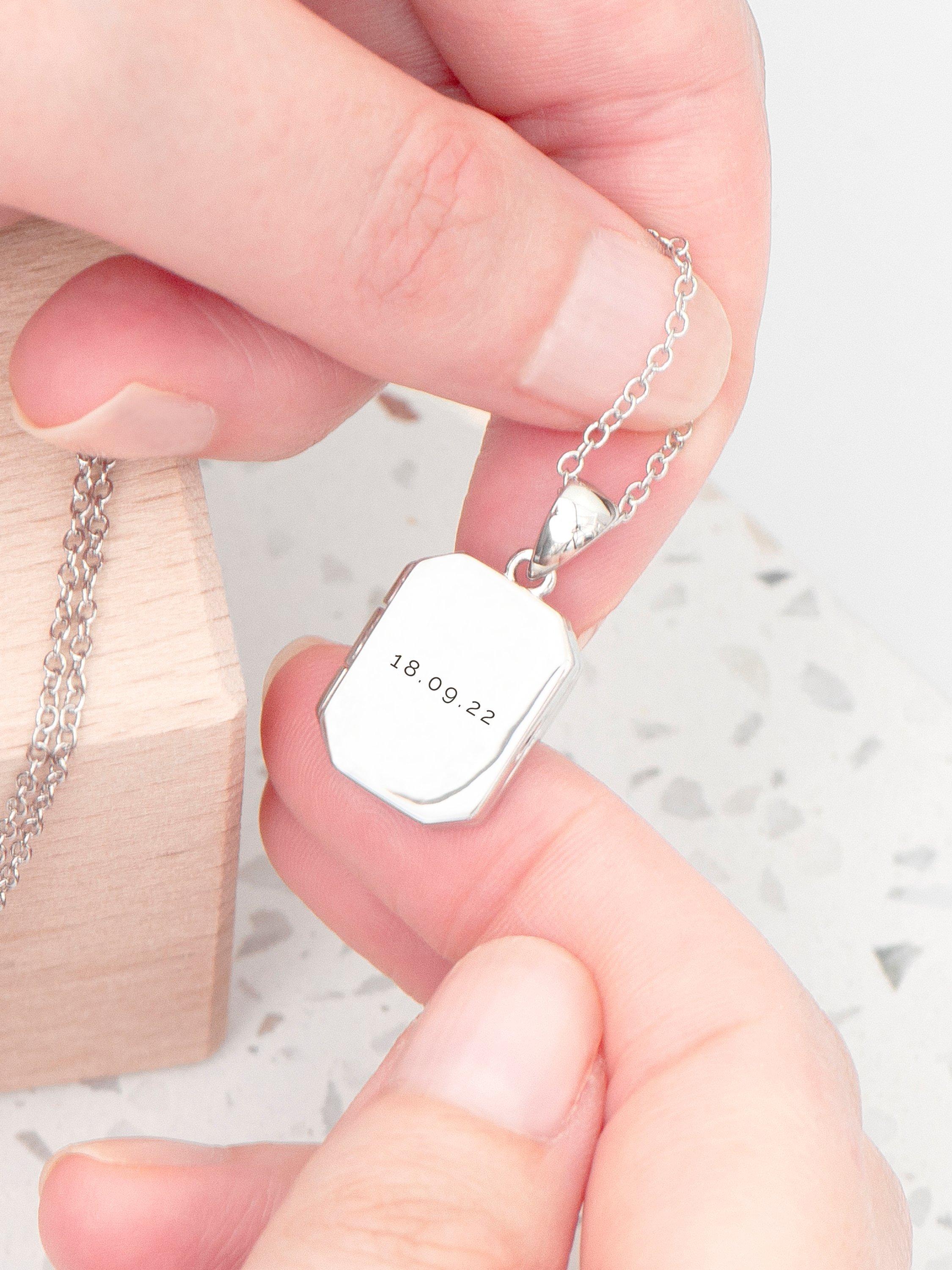 Product image 3 of 5, which shows Treat Republic Personalised Photo Locket Necklace
