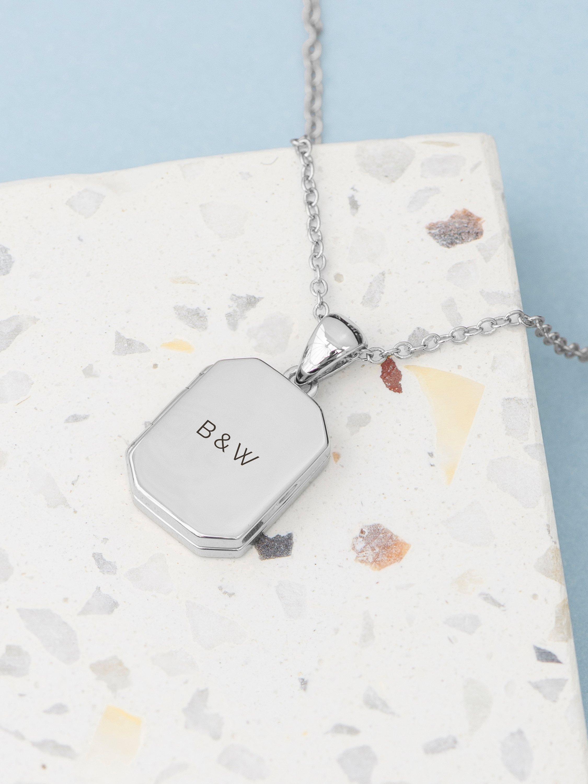 Product image 4 of 5, which shows Treat Republic Personalised Photo Locket Necklace