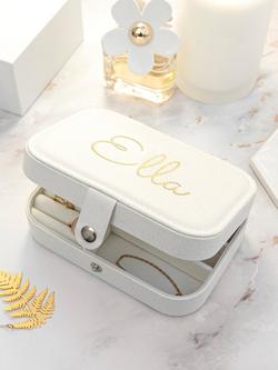 Treat Republic Personalised Glitter Jewellery Case - view 2, Multi