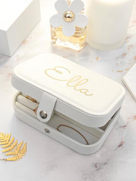 Treat Republic Personalised Glitter Jewellery Case - view 2, Multi