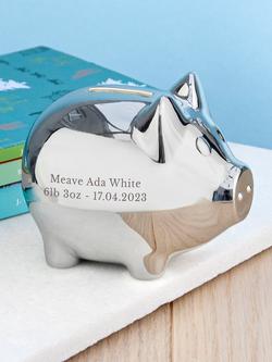 Treat Republic Personalised Piggy Bank - view 2, Multi