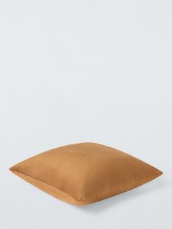 John Lewis Square Velvet Cushion - view 2, Bronze Gold