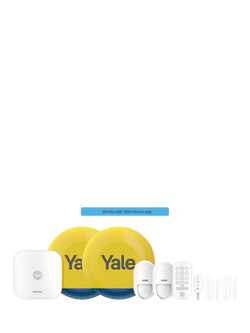 Yale Smart Home Alarm Premium Kit, White / Yellow Siren