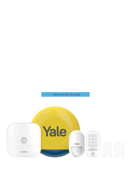 Yale Smart Home Alarm Starter Kit - view 2, White / Yellow Siren