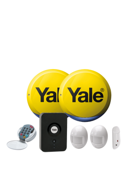 Yale HSA App Enabled Home Alarm Kit, White / Yellow Siren