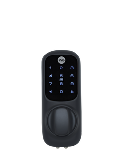 Yale Smart Keyless Lock, Black, Chrome