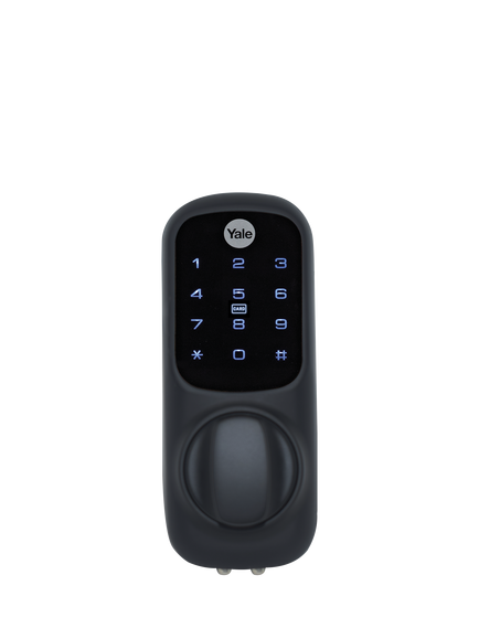 Yale Smart Keyless Lock, Black, Chrome