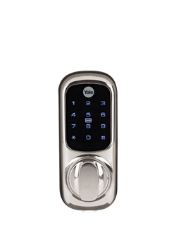 Yale Smart Keyless Lock, Chrome - view 2, Black