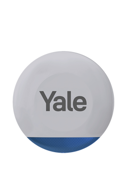 Yale Outdoor Smart Alarm Siren, Grey, Yellow