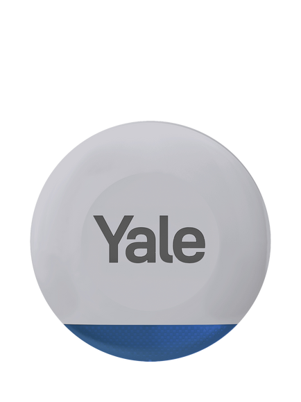 Yale Outdoor Smart Alarm Siren, Grey, Yellow