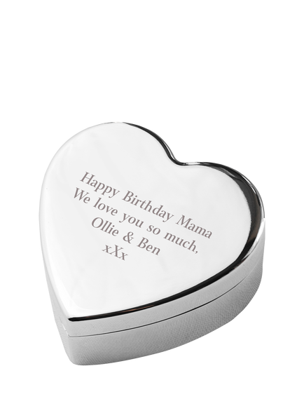 Treat Republic Personalised Heart Trinket Box, Multi