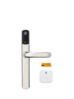 Yale Conexis L2 Smart Lock, Chrome, White / Yellow Siren