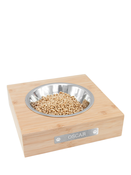 Treat Republic Personalised Bamboo Dog Bowl - view 2, Multi