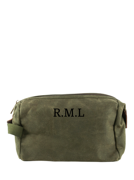 Treat Republic Personalised Waxed Wash Bag, Multi