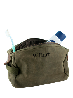 Treat Republic Personalised Waxed Wash Bag - view 2, Multi