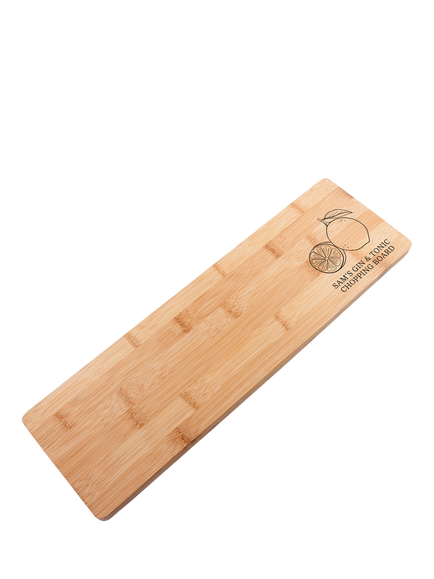 Treat Republic Personalised G&T Chopping Board, Multi