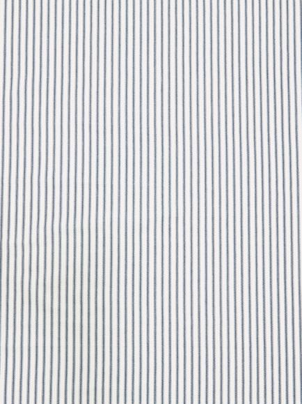 John Lewis Ticking Stripe Furnishing Fabric, Loch Blue