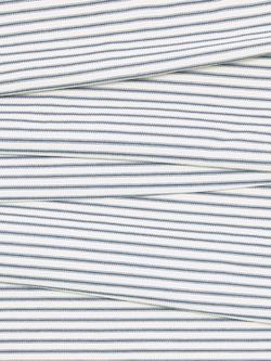 John Lewis Ticking Stripe Furnishing Fabric - view 2, Loch Blue